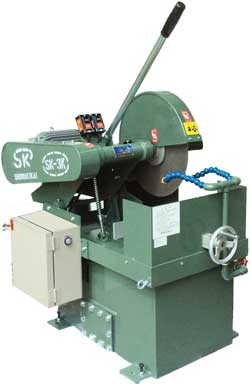 Wet process friction sawing machine